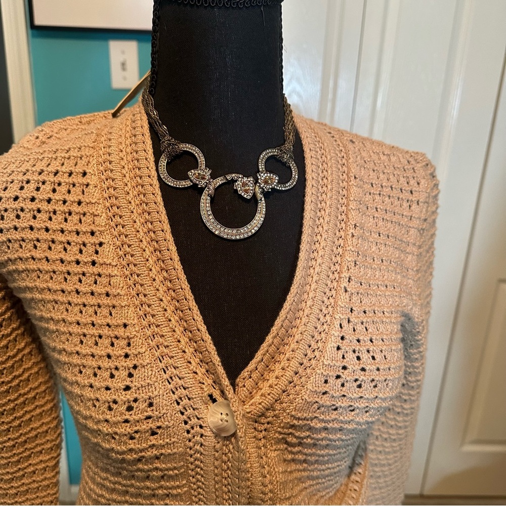 Nicole Miller Bronze with Stones Necklace NWT